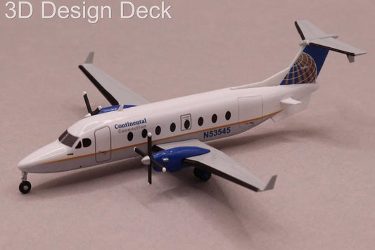 1:200 3D Design Deck Continental Connection B1900D N53545 - Final Approach Collectibles