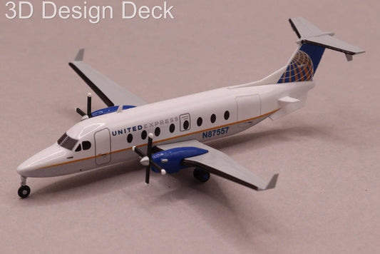 1:200 3D Design Deck United Express B1900D N87557 - Final Approach Collectibles