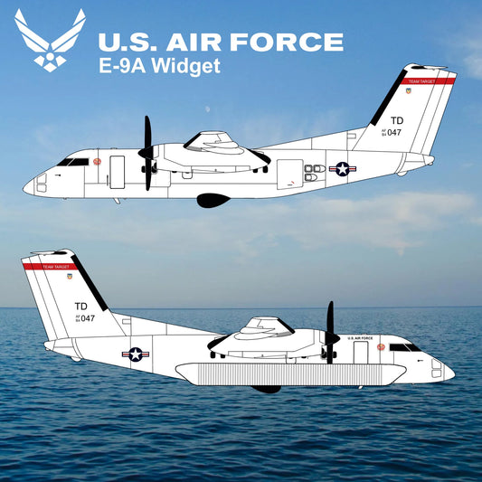 1:200 3D Design Deck USAF Dash 8 Q100 84 - 0047 - Final Approach Collectibles