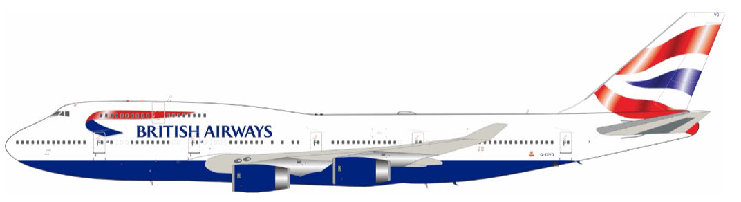 1:200 B - Models British Airways Boeing 747 - 400 G - CIVO - Final Approach Collectibles