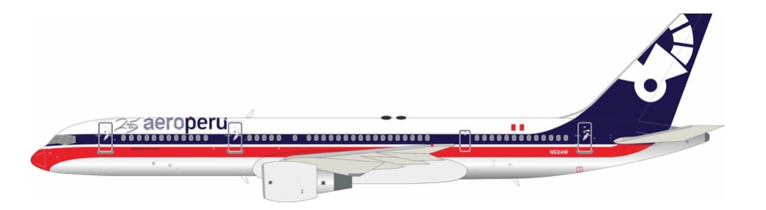 1:200 EL Aviador AeroPeru Boeing 757 - 23A N53AW 25 Year Livery - Final Approach Collectibles