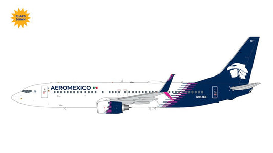 1:200 Gemini Jets Aeroméxico Boeing 737 - 800 N957AM New Livery Flaps Down - Final Approach Collectibles