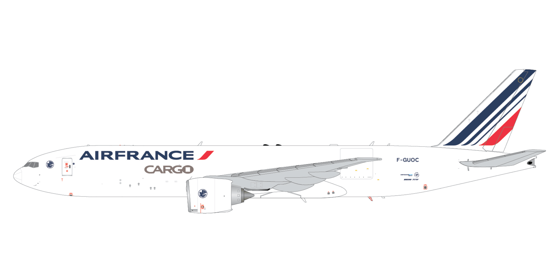 1:200 Gemini Jets Air France Cargo B777 - 200LRF F - GUOC - Final Approach Collectibles