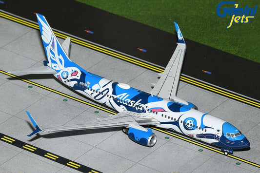 1:200 Gemini Jets Alaska Airlines Boeing 737 - 800 N559AS Salmon People Livery - Final Approach Collectibles