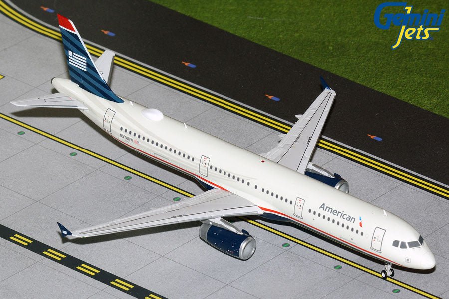 1:200 Gemini Jets American Airlines Airbus A321 - 200 N578UW US Airways Heritage Livery - Final Approach Collectibles