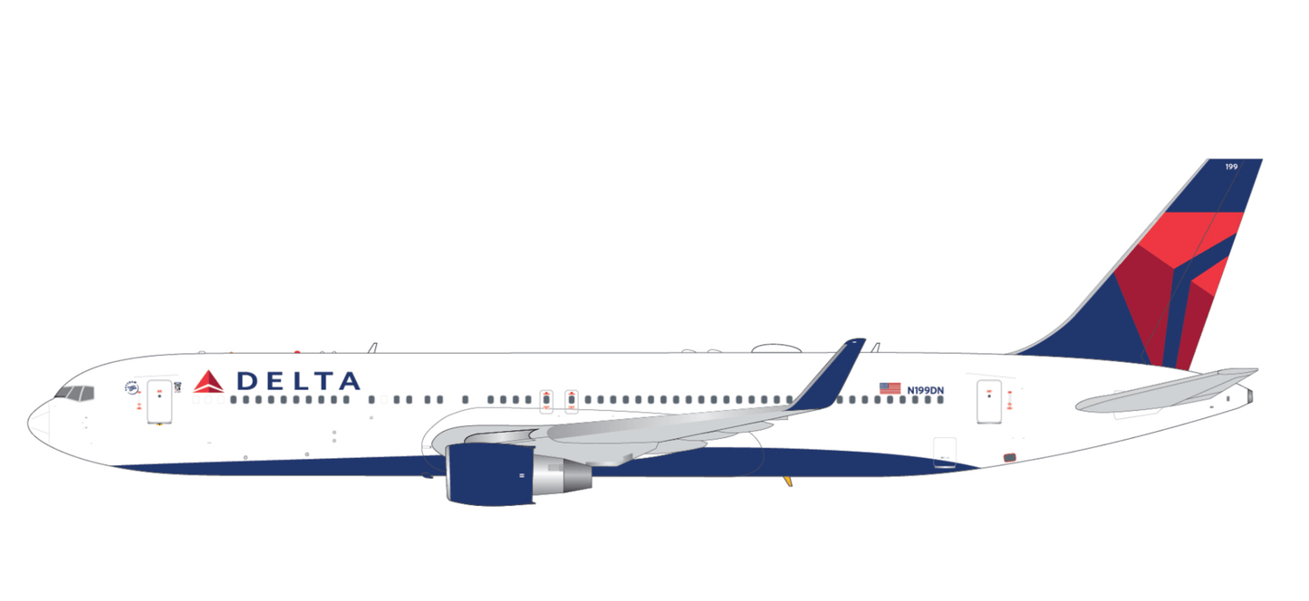 1:200 Gemini Jets Delta Air Lines Boeing 767 - 300ER(W) N199DN - Final Approach Collectibles