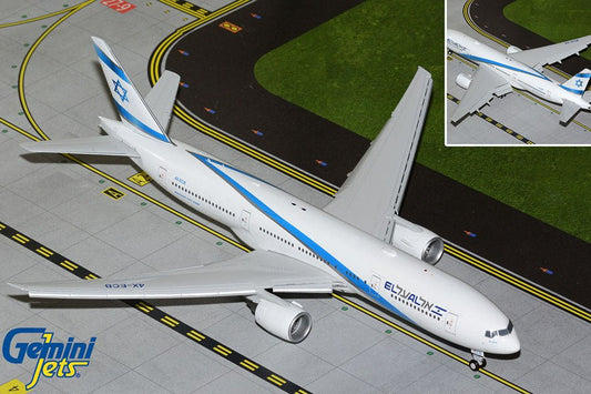 1:200 Gemini Jets EL AL Boeing 777 - 200ER 4X - ECB Flaps Down - Final Approach Collectibles