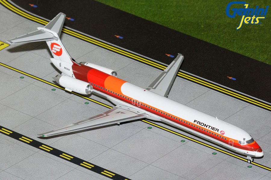1:200 Gemini Jets Frontier Airlines MD - 80 N859HA S. Bass orange - and - red livery - Final Approach Collectibles