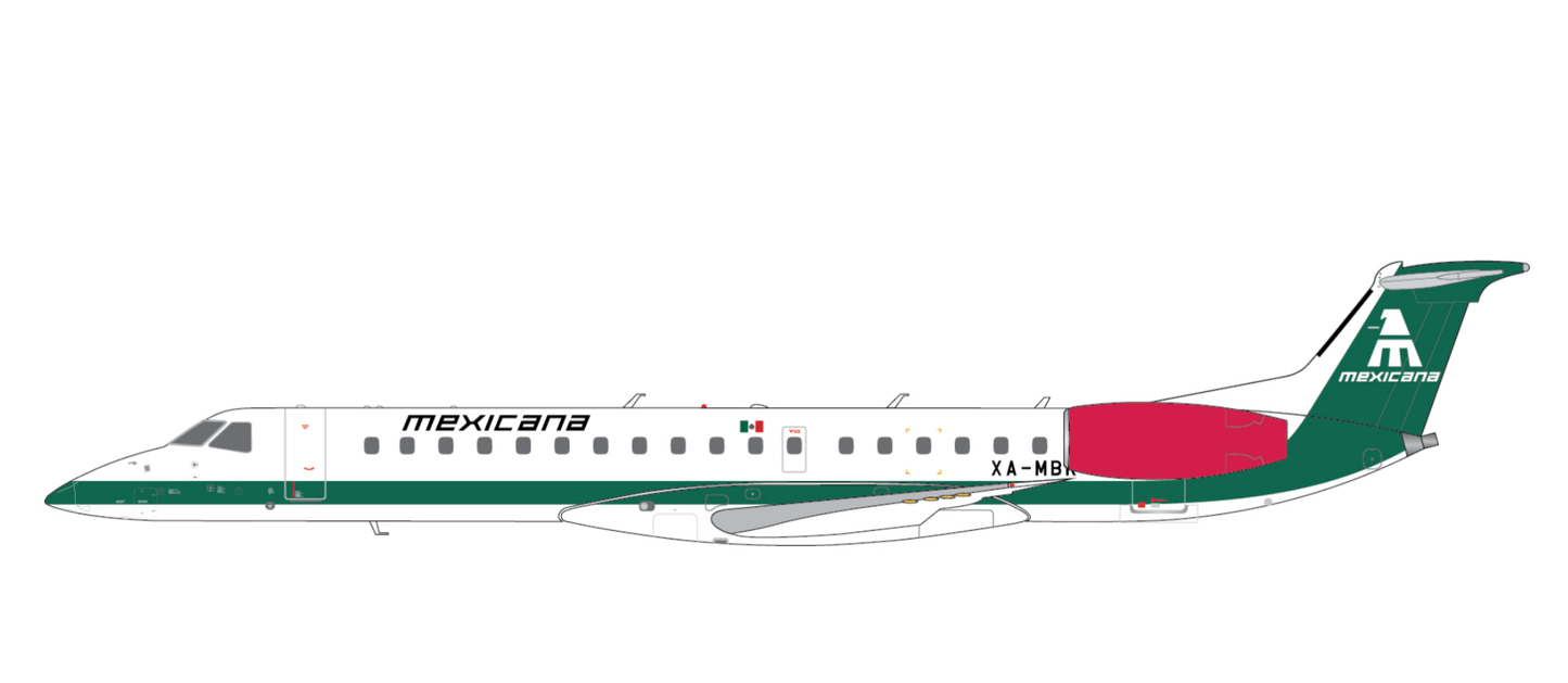 1:200 Gemini Jets Mexicana Embraer 145EP XA - MBR - Final Approach Collectibles