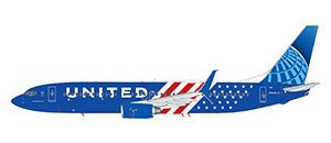 1:200 Gemini Jets United Airlines Boeing 737-800W N78285 “Stars and Stripes” Livery - Final Approach Collectibles