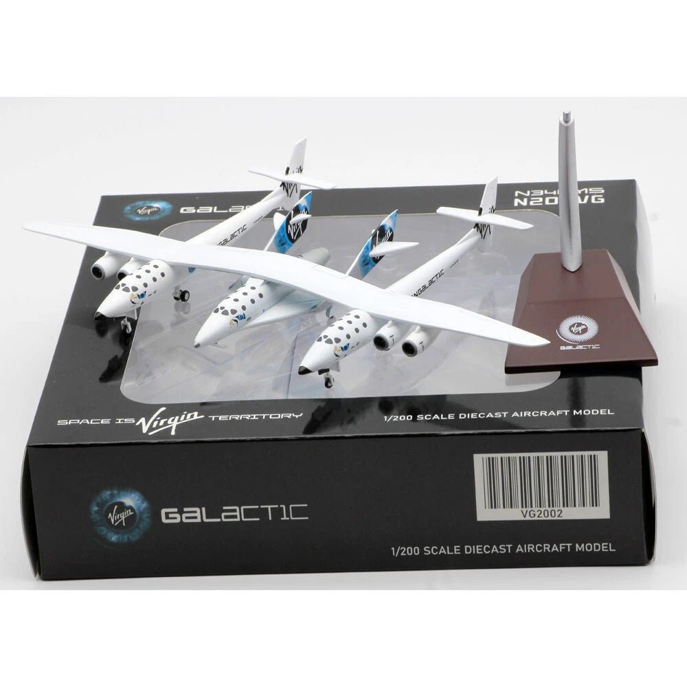 1:200 JC Wings Diecast Aircraft Model Virgin Galactic N348MS - Final Approach Collectibles