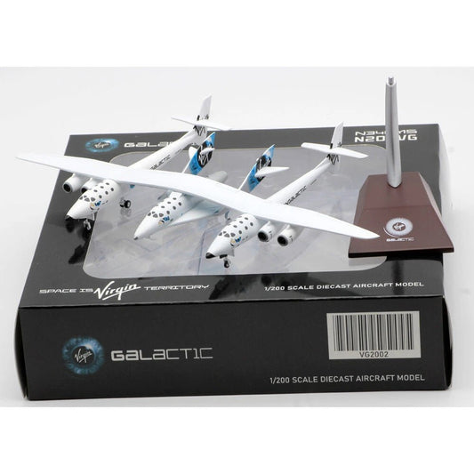 1:200 JC Wings Diecast Aircraft Model Virgin Galactic N348MS - Final Approach Collectibles