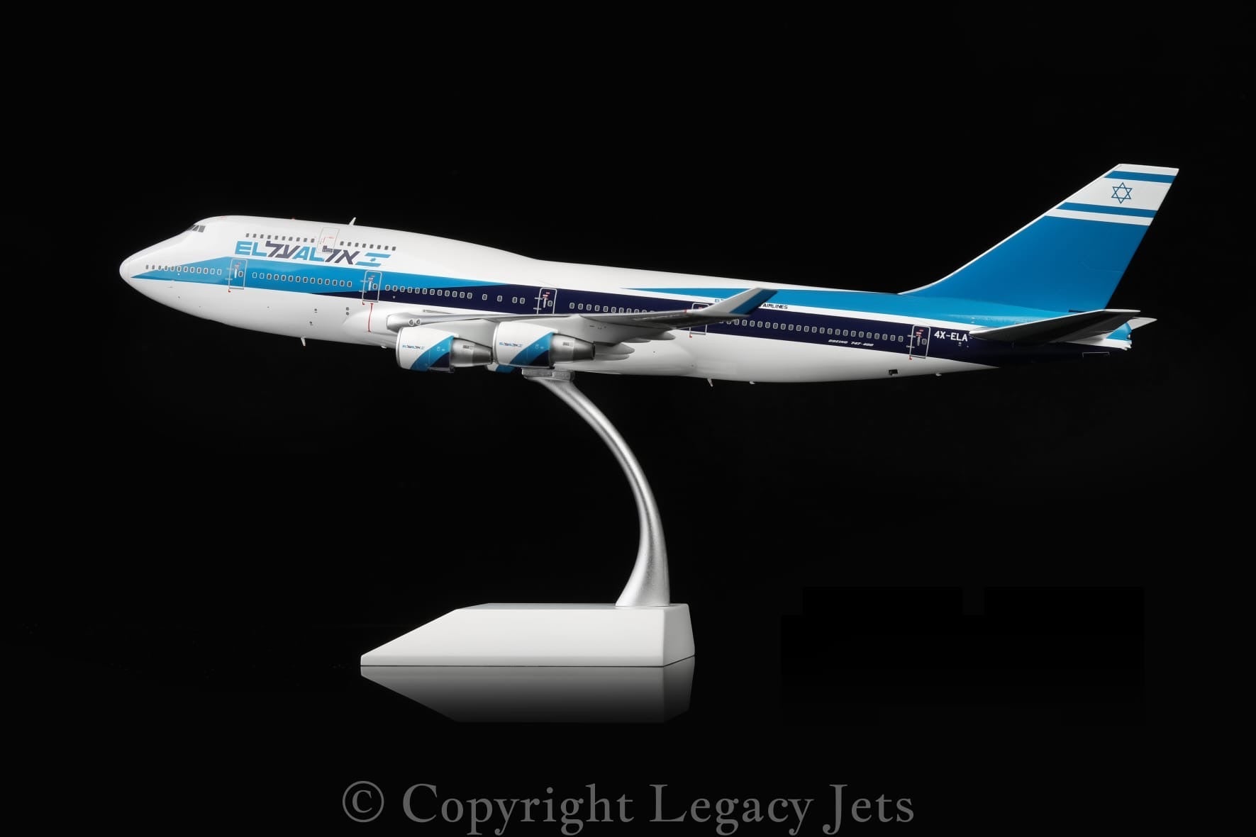 1:200 Legacy Jets EL AL Boeing 747 - 400 4X - ELA - Final Approach Collectibles
