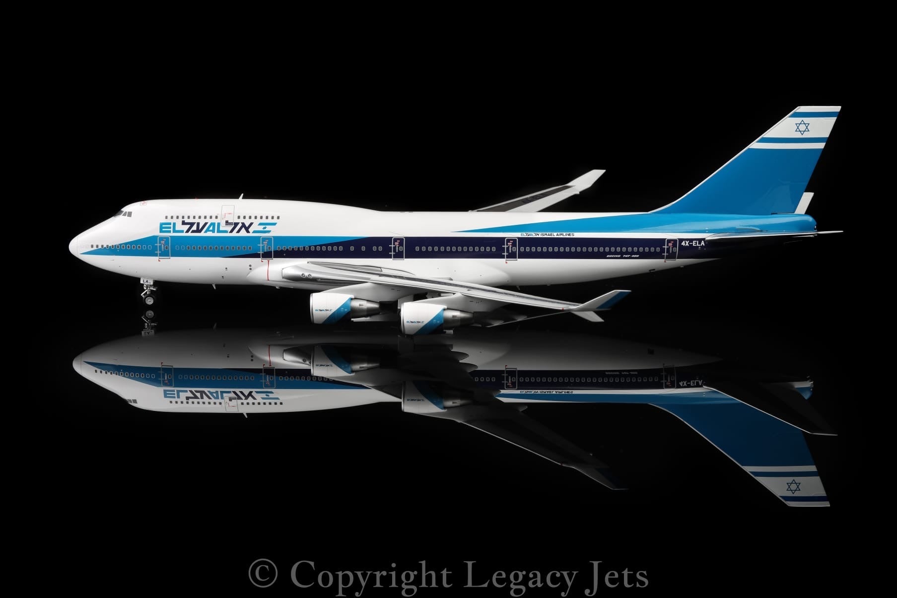 1:200 Legacy Jets EL AL Boeing 747 - 400 4X - ELA - Final Approach Collectibles