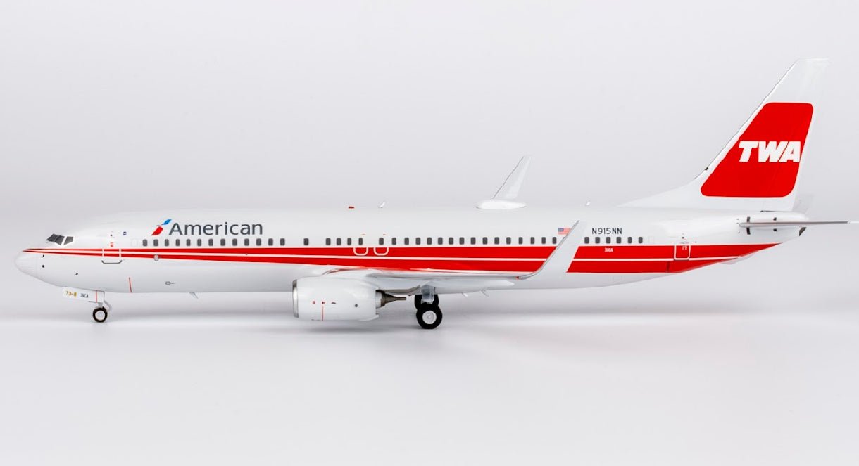 1:200 NG Models American Airlines Boeing 737 - 800 N915NN TWA Retro Livery - Final Approach Collectibles