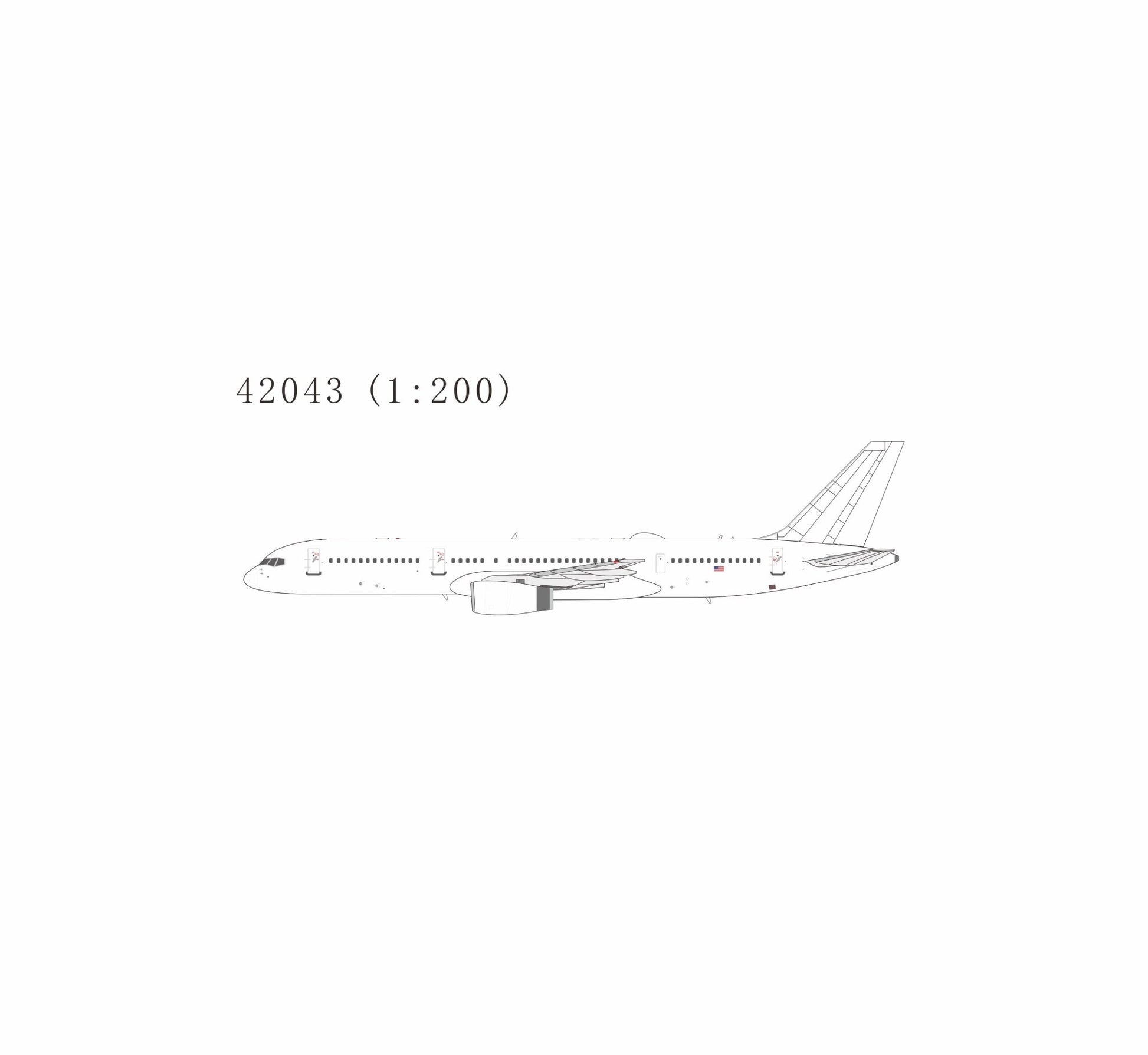 1:200 NG Models U.S. Air Force C - 32B Boeing 757 - 200 00 - 9001 - Final Approach Collectibles