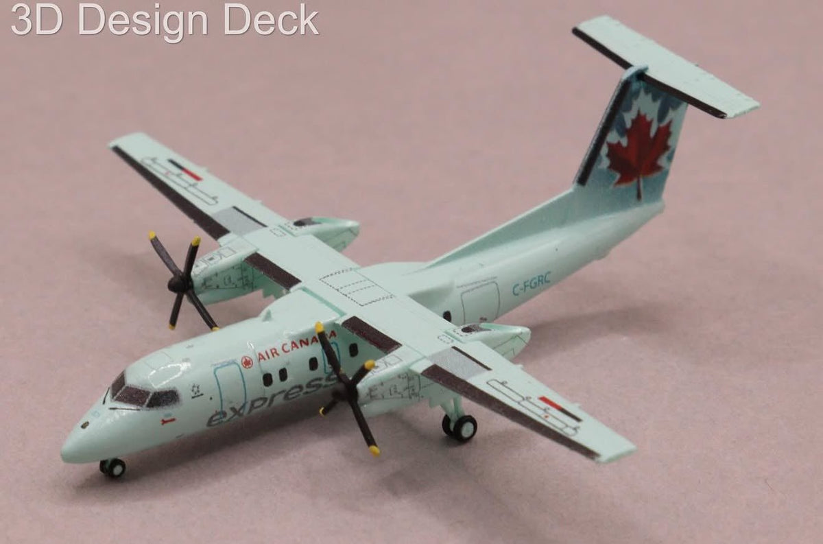 1:400 3D Design Deck Air Canada Express Dash 8 Q100 C - FGRC - Final Approach Collectibles