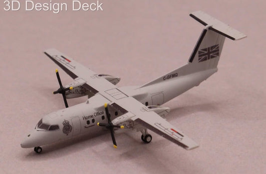 1:400 3D Design Deck Home Office Dash 8 Q200 C - GFMQ - Final Approach Collectibles
