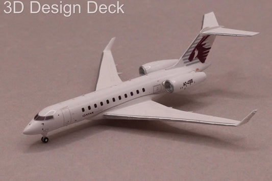 1:400 3D Design Deck Qatar Executive Global 5000 A7 - CEE - Final Approach Collectibles