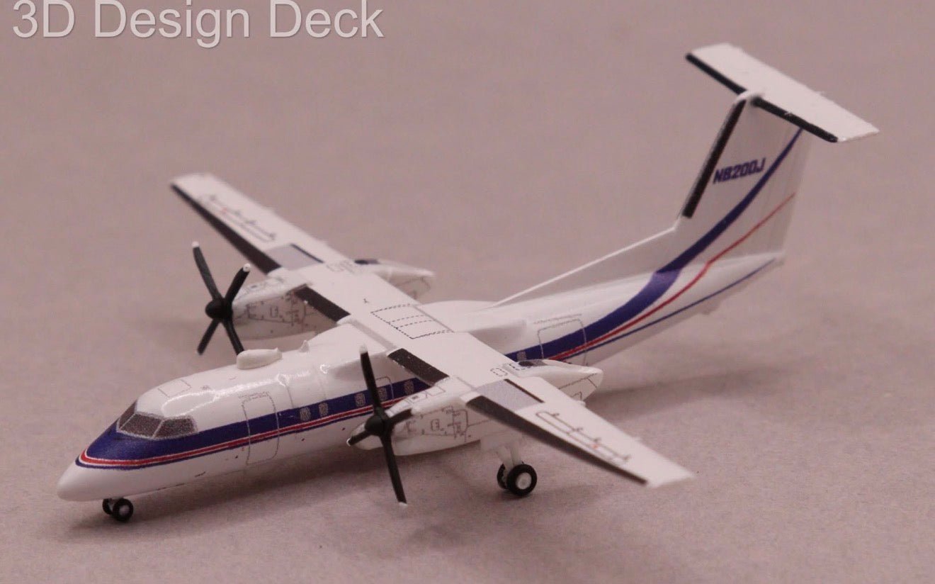 1:400 3D Design Deck United States Special Operations Command Bombardier Q200 N8200J - Final Approach Collectibles