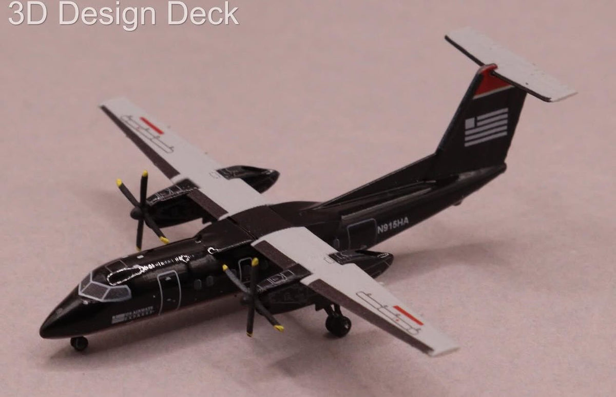 1:400 3D Design Deck US Airways Express Dash 8 Q100 N915HA - Final Approach Collectibles