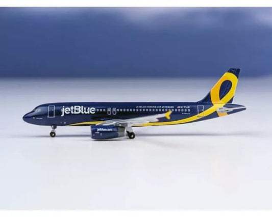 1:400 AeroClassics JetBlue Airways Airbus A320 N775JB Vets in Blue Livery - Final Approach Collectibles