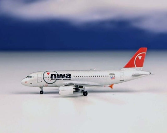 1:400 AeroClassics Northwest Airlines Airbus A319 N319NB - Final Approach Collectibles