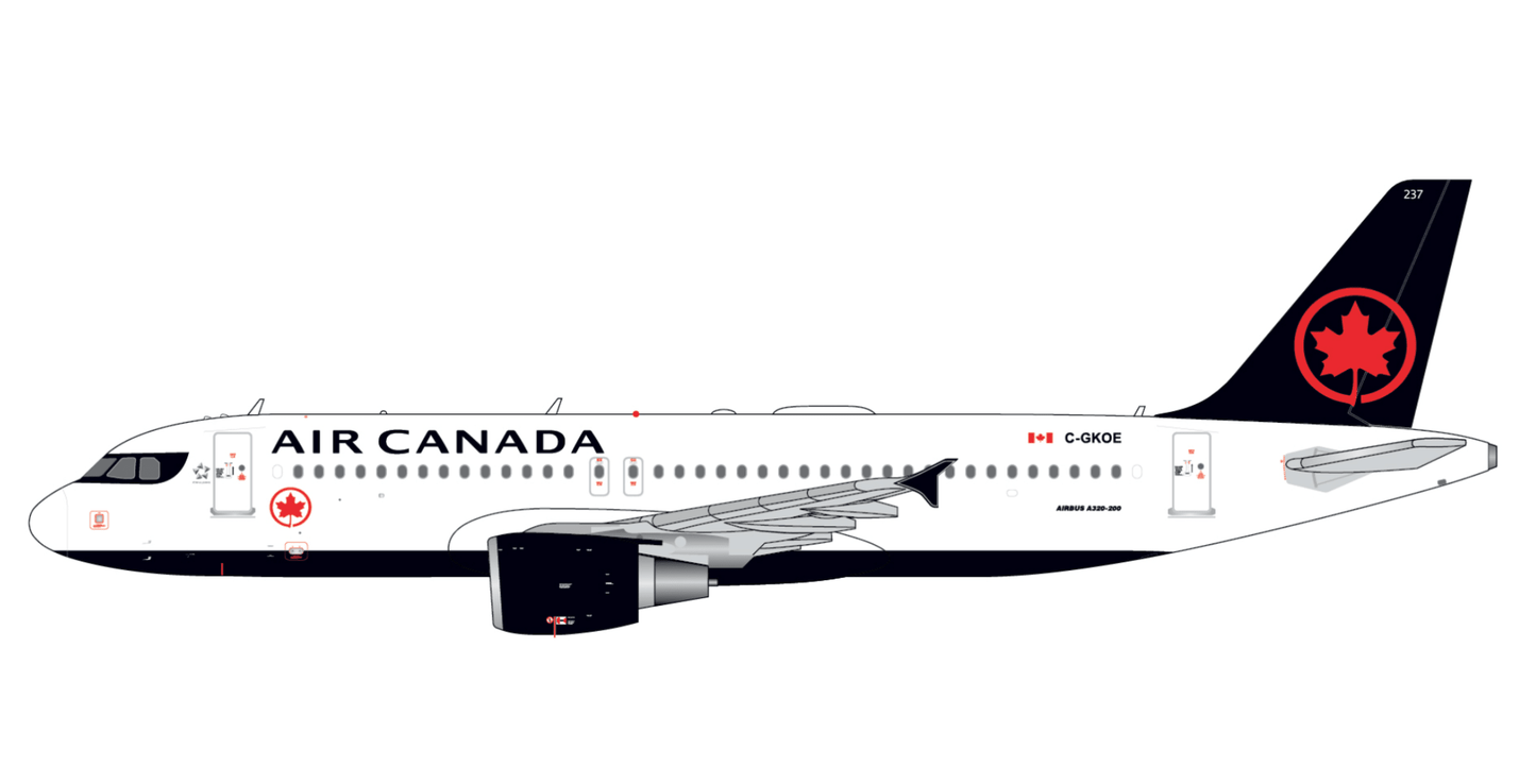 1:400 Gemini Jets Air Canada Airbus A320 - 200 C - GKOE - Final Approach Collectibles