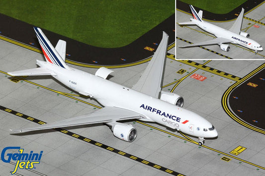1:400 Gemini Jets Air France Cargo Boeing 777 - 200LRF F - GUOC Interactive Series - Final Approach Collectibles