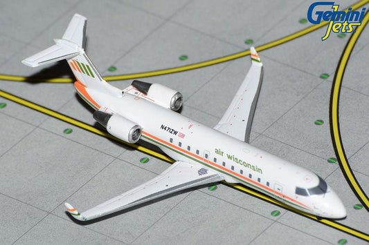 1:400 Gemini Jets Air Wisconsin Bombardier CRJ - 200 N471ZW House Livery - Final Approach Collectibles