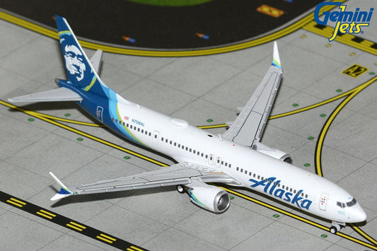 1:400 Gemini Jets Alaska Airlines Boeing 737 MAX 9 N708AL - Final Approach Collectibles