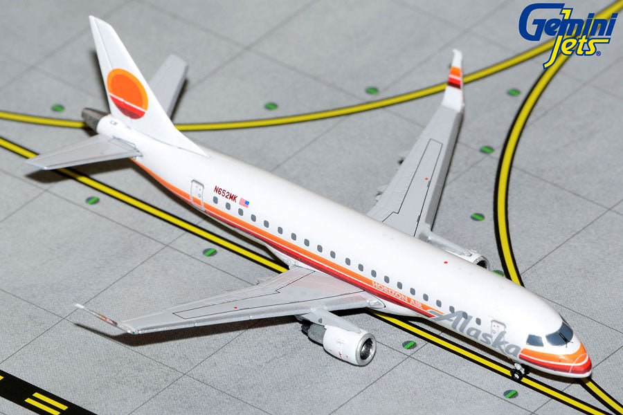 1:400 Gemini Jets Alaska Airlines Embraer 175 N652MK Horizon Retro Livery - Final Approach Collectibles