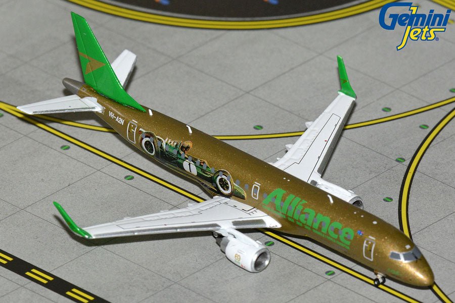 1:400 Gemini Jets Alliance Airlines Embraer 190 VH - AN Sir Jack Brabham Formula 1 Livery - Final Approach Collectibles