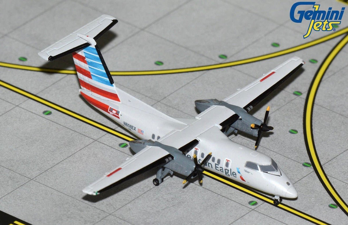 1:400 Gemini Jets American Airlines Bombardier Dash 8-100 N808EX - Final Approach Collectibles