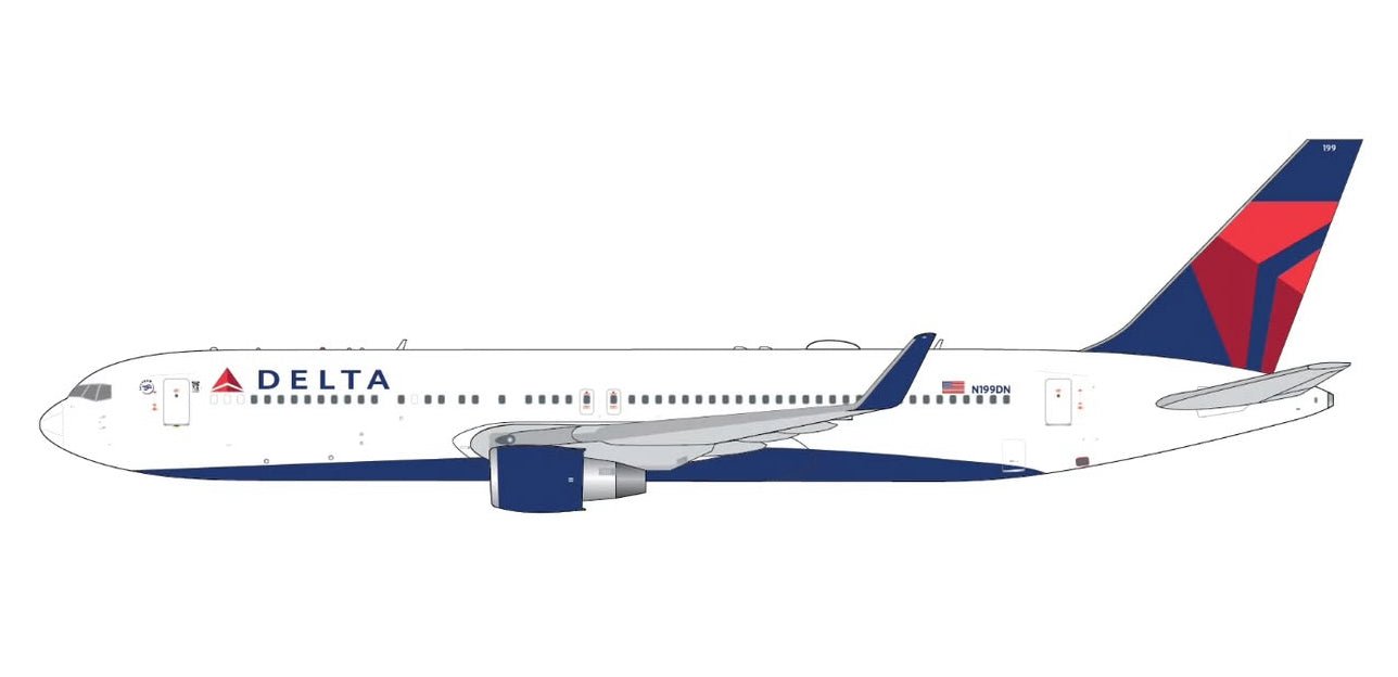 1:400 Gemini Jets Delta Air Lines Boeing 767 - 300ER(W) N199DN - Final Approach Collectibles