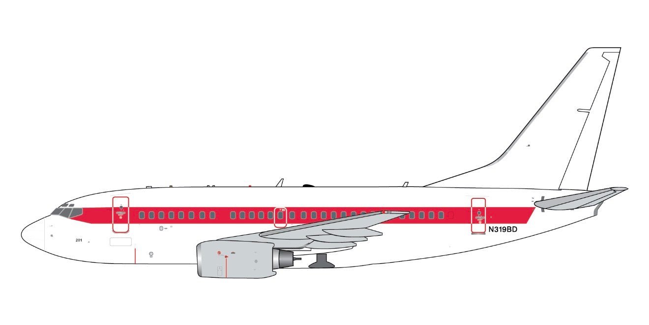 1:400 Gemini Jets EG&G ("Janet") Boeing 737-600 N319BD - Final Approach Collectibles