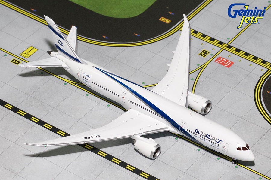 1:400 Gemini Jets EL AL Boeing 787 - 9 4X - DRM - Final Approach Collectibles