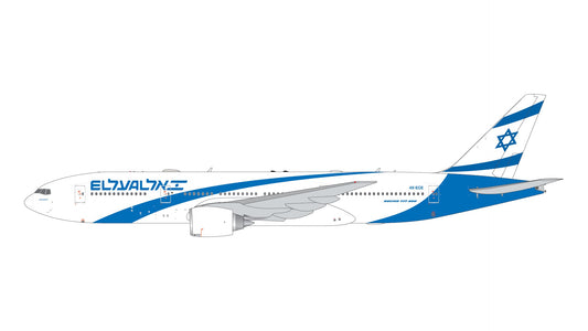 1:400 Gemini Jets El Al Israel Airlines Boeing 777-200ER 4X-ECE - Final Approach Collectibles
