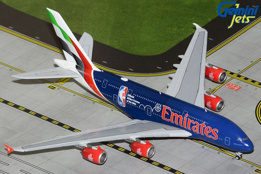 1:400 Gemini Jets Emirates Airbus A380 A6 - EOD NBA Livery - Final Approach Collectibles