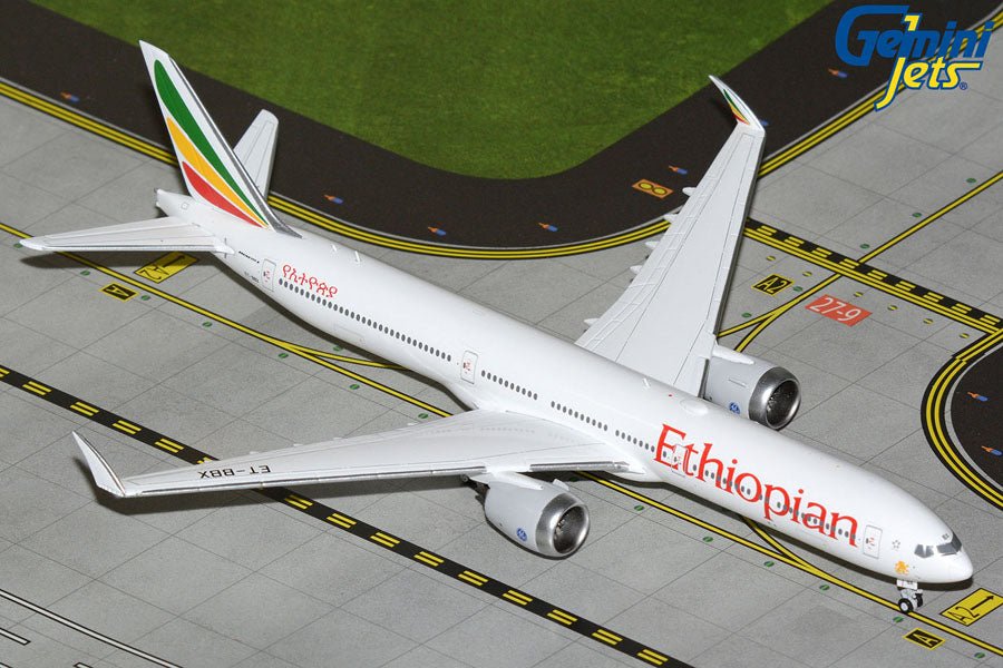 1:400 Gemini Jets Ethiopian Airlines Boeing 777 - 9 ET - BBX Folded - Wings Version - Final Approach Collectibles