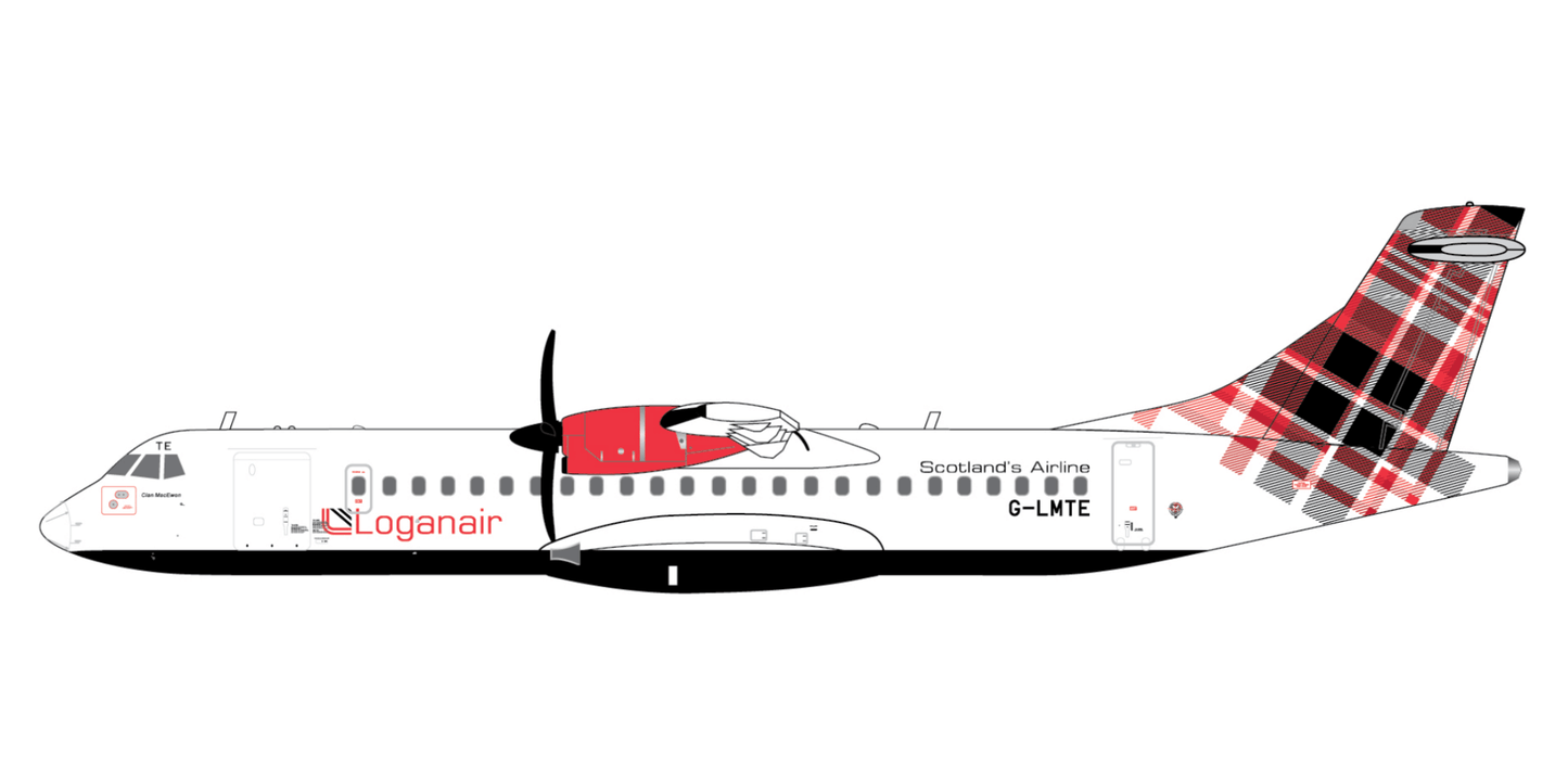 1:400 Gemini Jets Loganair ATR 72 - 600 G - LMTE - Final Approach Collectibles