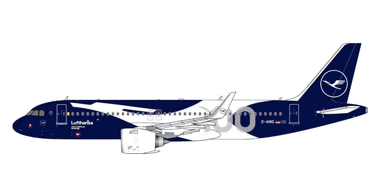 1:400 Gemini Jets Lufthansa Airbus A320 NEO D-AING 100th Livery - Final Approach Collectibles
