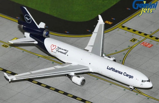 1:400 Gemini Jets Lufthansa Cargo McDonnell-Douglas MD-11 D-ALCC Farewell MD-11 - Final Approach Collectibles