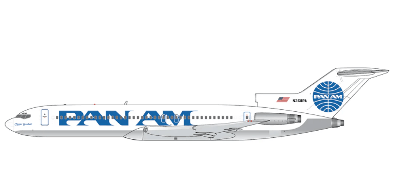 1:400 Gemini Jets Pan Am Boeing 727 - 200/Adv. N368PA “Clipper Goodwill” - Final Approach Collectibles
