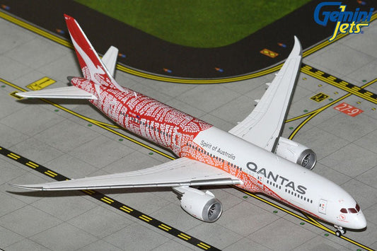 1:400 Gemini Jets Qantas Airways Boeing 787 - 9 VH - ZND "Yam Dreaming" Livery - Final Approach Collectibles