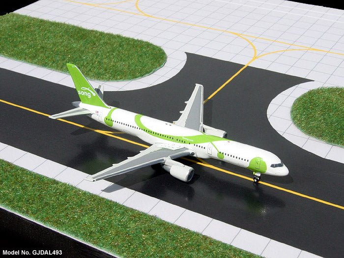 1:400 Gemini Jets Song Airlines Boeing 757 - 200 N6711M Green Livery - Final Approach Collectibles