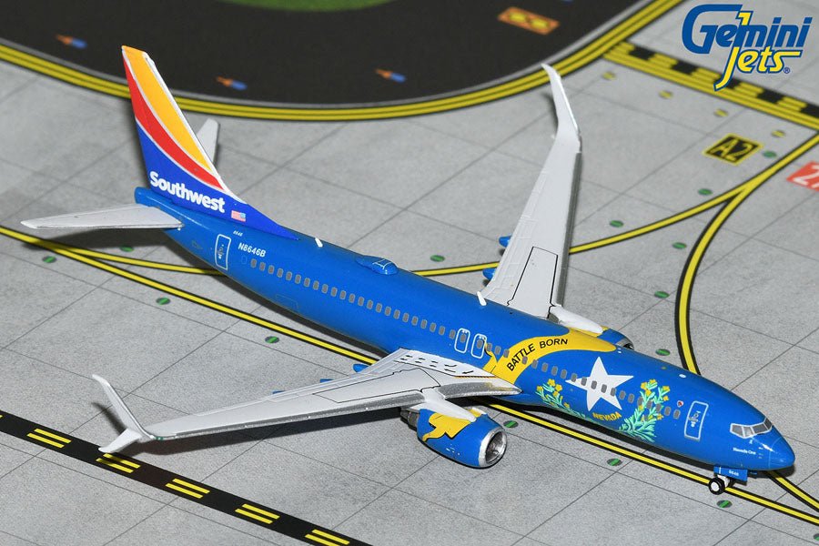 1:400 Gemini Jets Southwest Airlines Boeing 737-800 N8646B Nevada One Livery - Final Approach Collectibles
