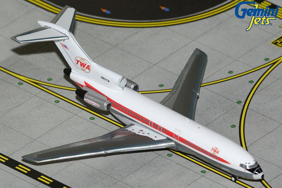 1:400 Gemini Jets Trans World Airlines (TWA) Boeing 727 - 100 N851TW - Final Approach Collectibles