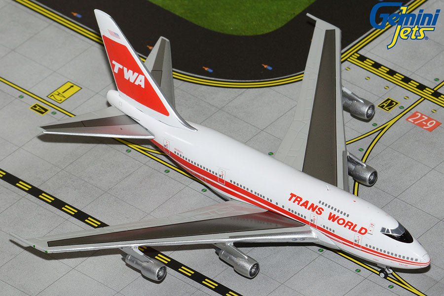 1:400 Gemini Jets TWA Boeing 747SP N58201 - Final Approach Collectibles