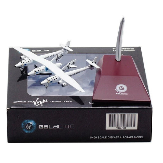 1:400 JC Wings Diecast Aircraft Model Virgin Galactic N348MS - Final Approach Collectibles